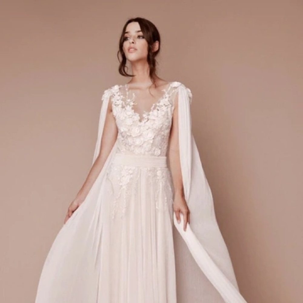 Tadashi Shoji NWT size 2 ivory bridal gown